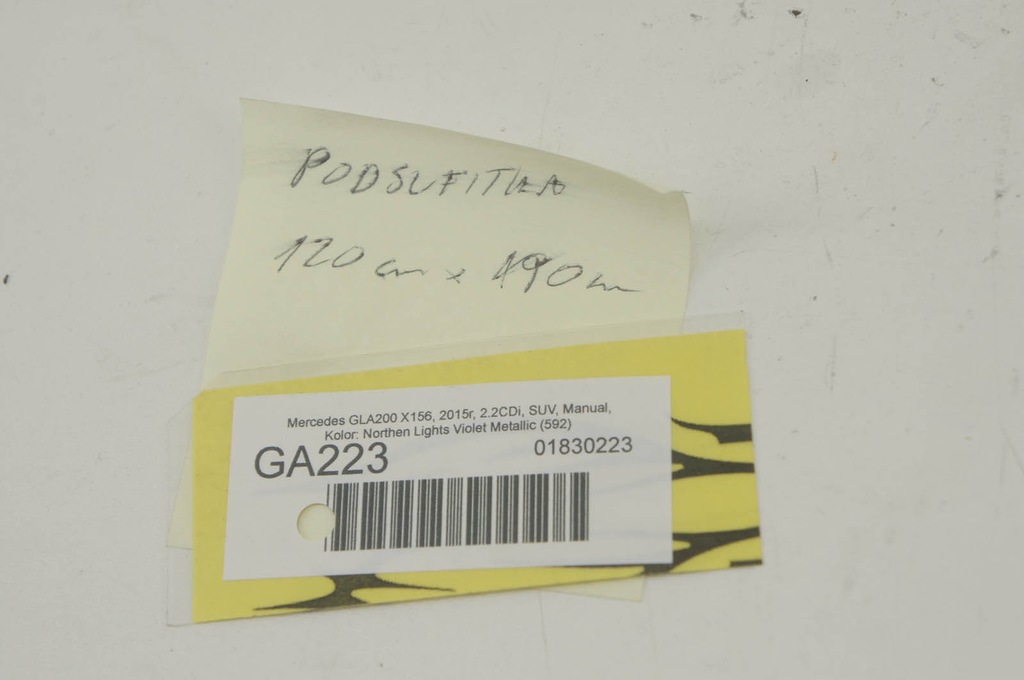 фото №7, Ga223 mercedes gla x156 стеля czarna панорама