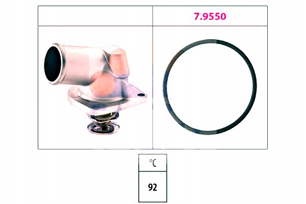 фото №2, Термостат opel 92c 1,4-1,6 eps