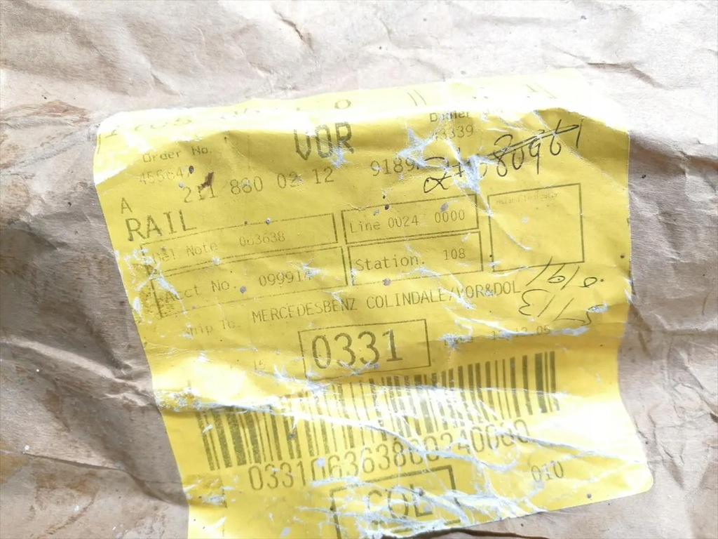 фото №8, Mercedes-benz e-class молдинг бампера передній 2004 седан a2118800212