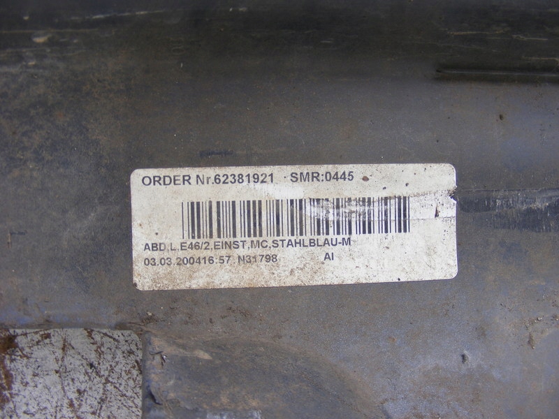 фото №12, Накладка молдинг левая порог порог порог bmw e46 coupe cabrio 372