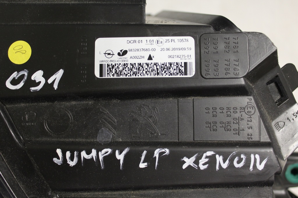 фото №6, Лампа левый перед левая передняя ксенон citroen jumpy iv 4 2016- #031