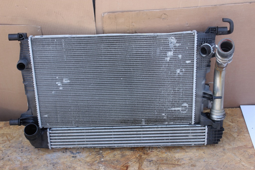 фото №1, Радиатор wody + интеркулер renault grand scenic iii 1.5 dci 214100002r