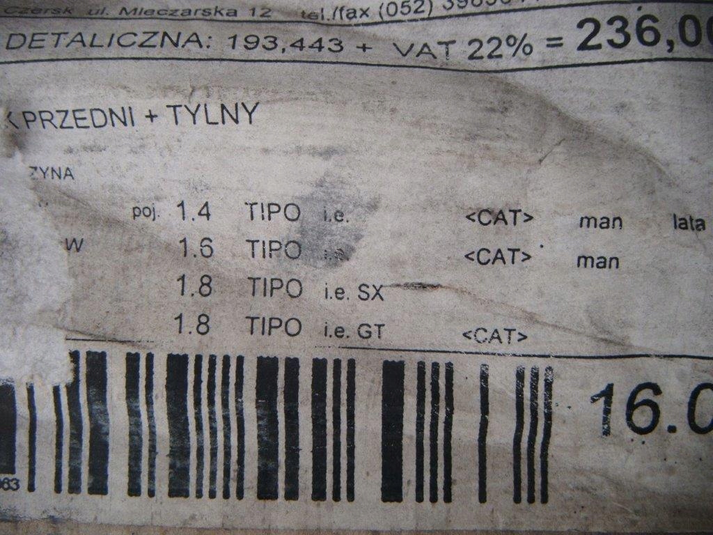 Fiat tipo 88- труба вихлопна гасник середній -nowa Недорого