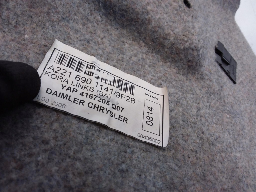 фото №8, Mercedes s w221 обшивка обивка багажника kpl