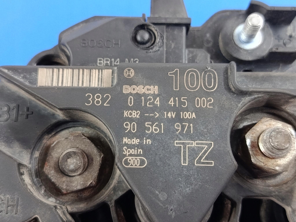 Opel astra g 1.8 16v генератор 90561971tz bosch 0124415002 100a test в Украине