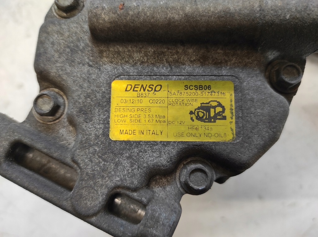 фото №7, Fiat panda ii 2 03- 1.2 компресор кондиціонера 51747318