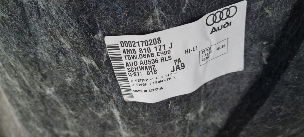 фото №10, Sq8 4m q8 подкрылок левая левый задняя материал 24r 4m8810171j