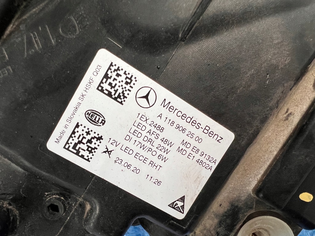 Mercedes-benz оригінальний номер a1189062500 фара high Недорого