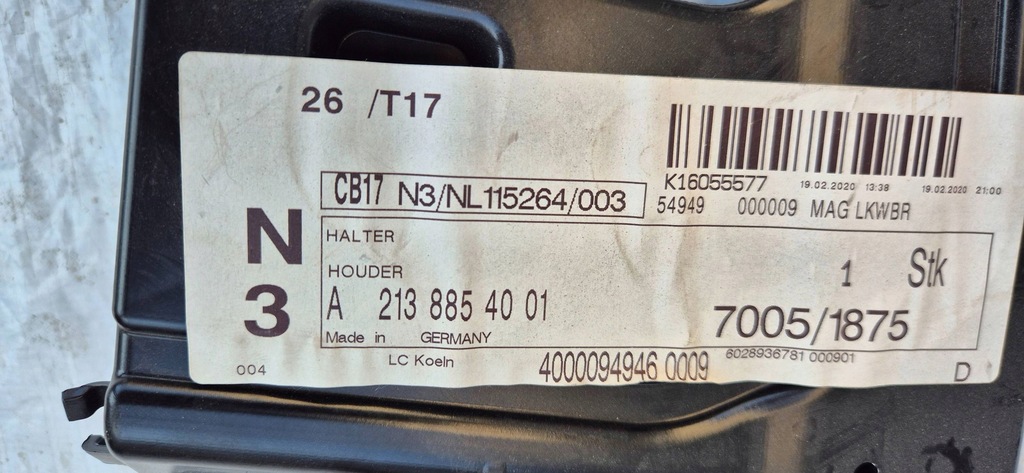 фото №11, Mercedes e-klasa w213 e63 amg кронштейн насадки выхлоп правый новый org