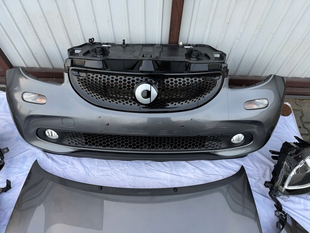 фото №14, Smart forfour a453 бампер капот крила лампа радіатор pas балка перед