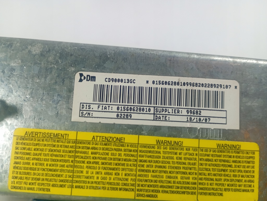 Alfa romeo 159 05-08 подушка повітряна подушка безпеки оригінальний номер 01560628010 в Україні
