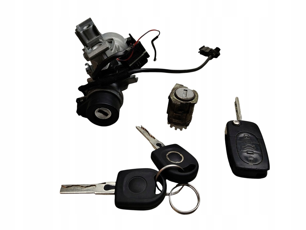 фото №1, Замок зажигания 3x ключ вкладка audi a3 8p 2003-2008