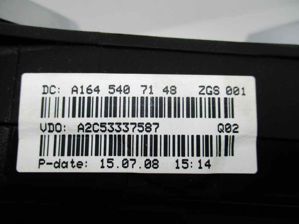 Ml w164 рестайлінг  cdi лічильник прилади eu 254 tyś km Зі Шроту