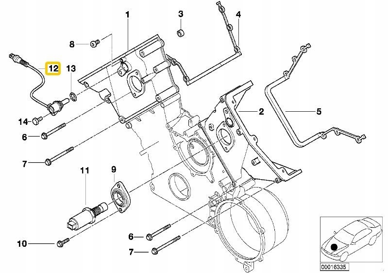 фото №8, Оригинальный номер bmw датчик положение вала распределительного вала m62 7 e38 12147539166