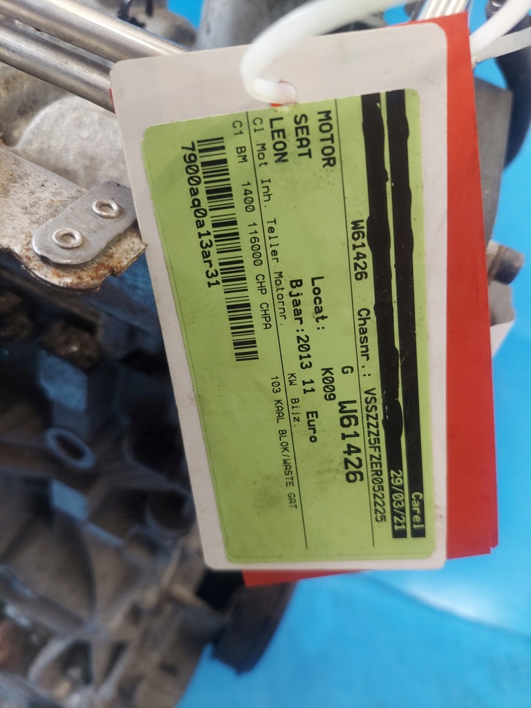 Двигун seat leon 2013 r 1.4 tfsi chp,chpa 116.000 в Україні