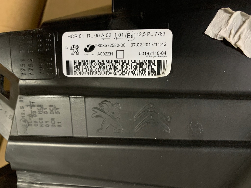 фото №7, Лампа правая peugeot expert traveler оригинал