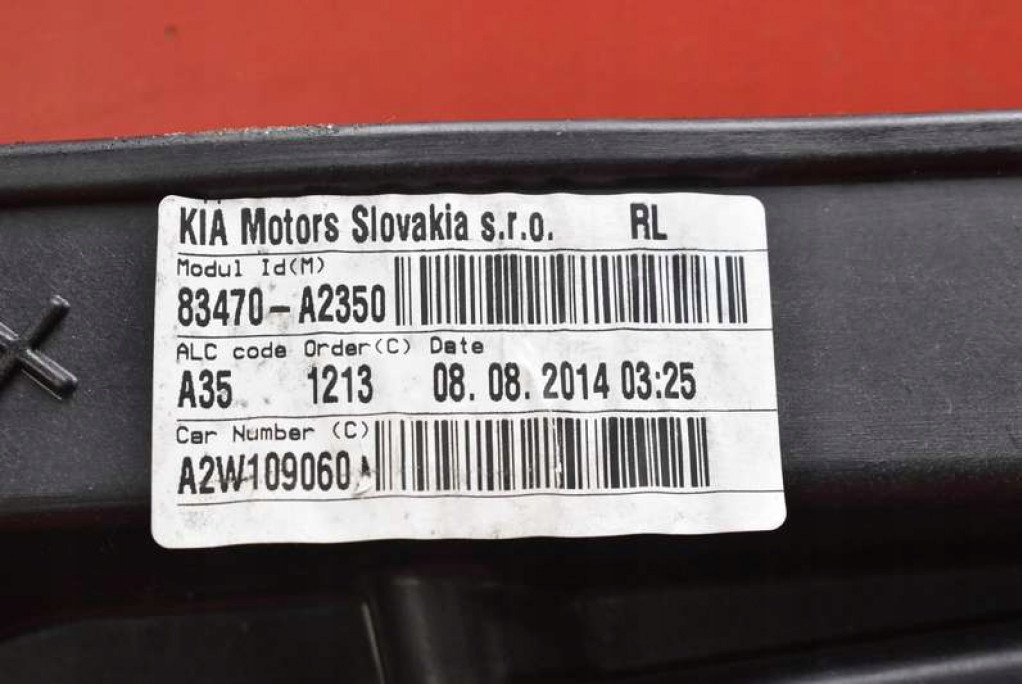фото №5, Подъемник стекло левый задняя 83470-a2350 kia ceed 2 ii kombi 12-18