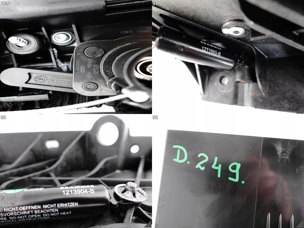 фото №12, Audi a8 s8 4h0 d4 13-17 lift підлокітник тунель задній сидіння джгут long