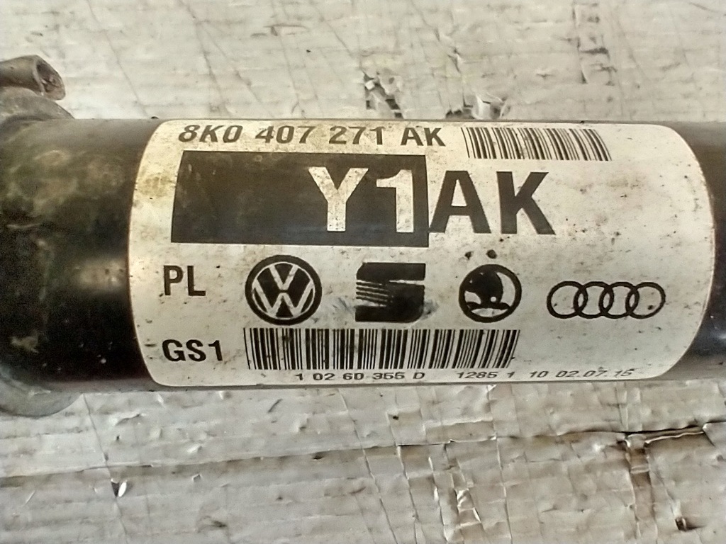 фото №12, Audi a4 b8 a5 8t lift 2.0 tdi 8k0407271ak привідний вал права ліва перед передня