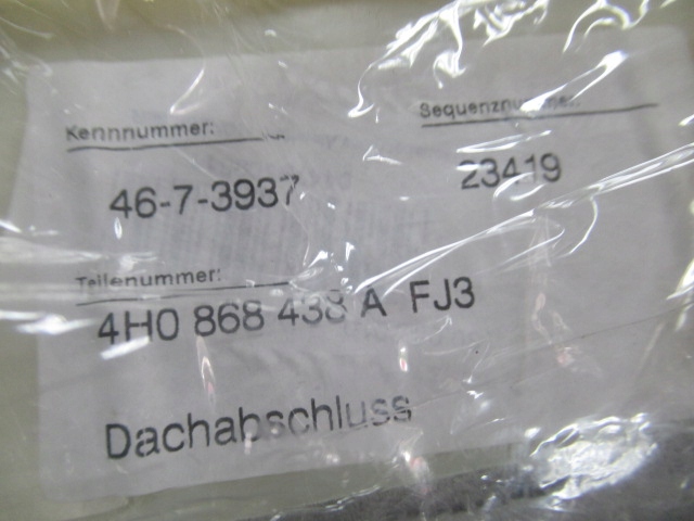 фото №6, Потолок zejścia alcantara audi a8 4h0867505g fj3