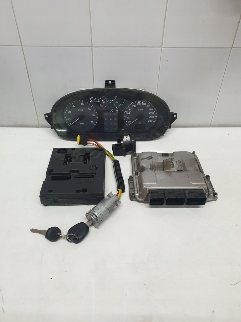 фото №1, Блок управления набор стартовый renault scenic i lift 1.9 dci 0281010483