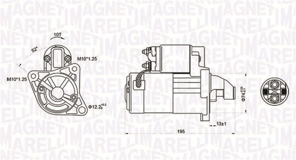 Стартер magneti marelli 063721096010 Цена