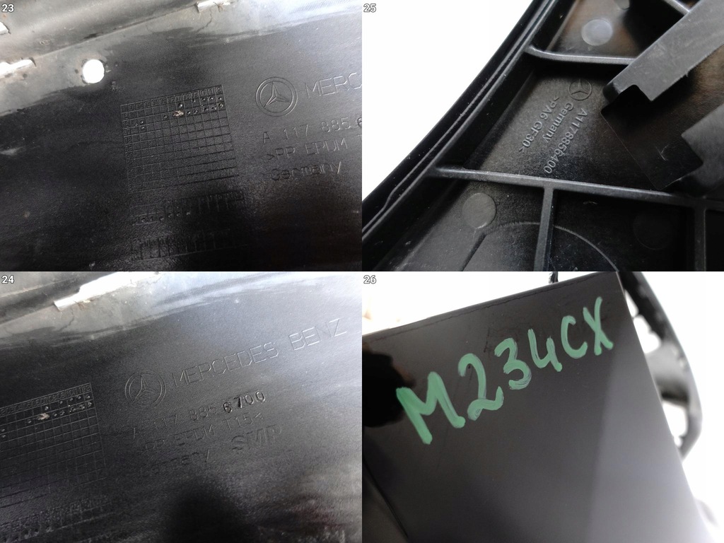 фото №15, Mercedes cla c117 x117 lift mopf 45 amg 16-19 бампер перед pdc