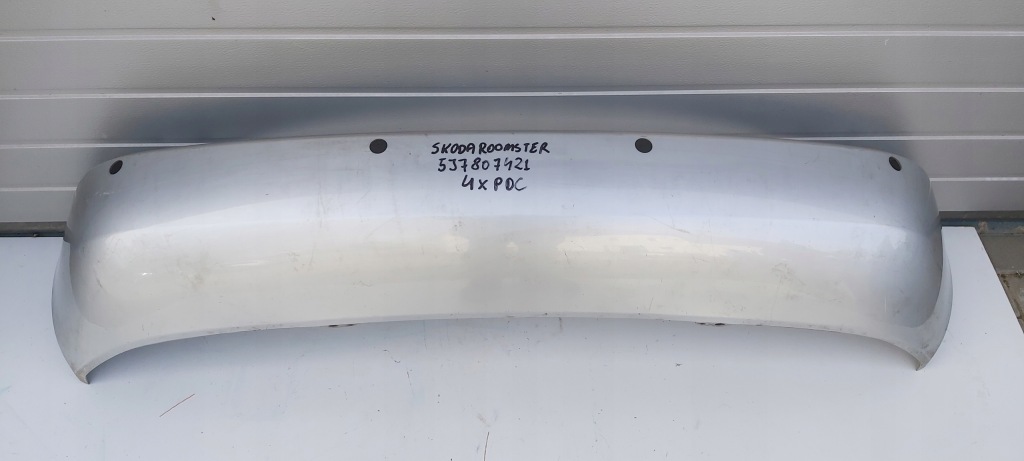 фото №1, Skoda roomster 5j7807421 бампер задняя 4xpdc