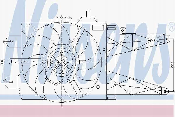 фото №1, Вентилятор радіатора fiat punto ii 99- 1.2 i pu