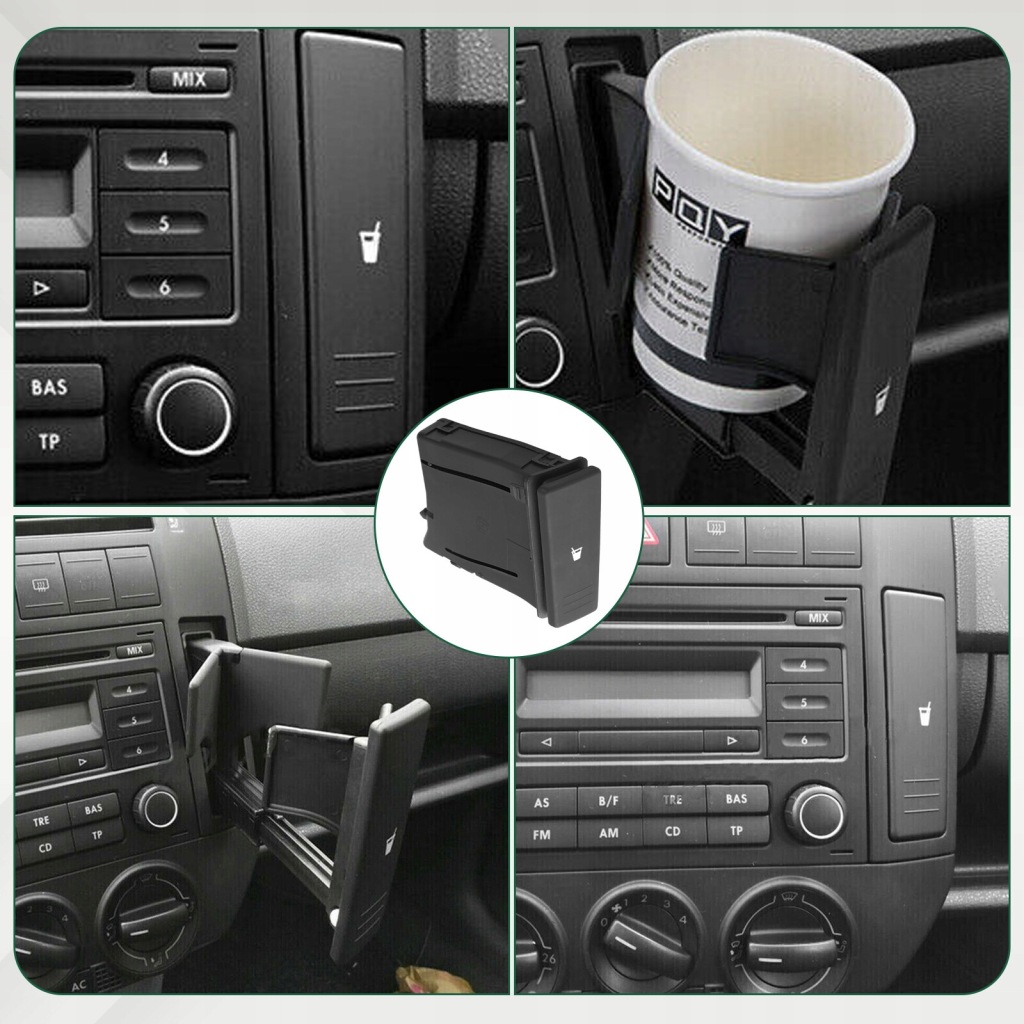 фото №13, Кронштейн na напитки кружка бутылка cup держатель do vw polo 9n