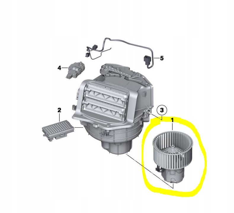 фото №4, Bmw 7 f01 повітродувка салону вентилятор