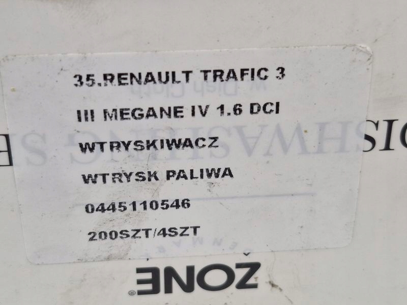 фото №7, Trafic 3 iii vivaro b megane scenic 4 iv 1.6 dci форсунка інжектор пального