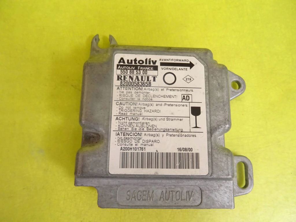 Купить Модуль датчик подушка безопасности renault twingo i 8200058365b / 550885300 nr2060