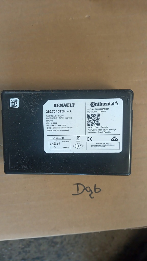 фото №1, Блок керування модуль renault megane iv 282754595r