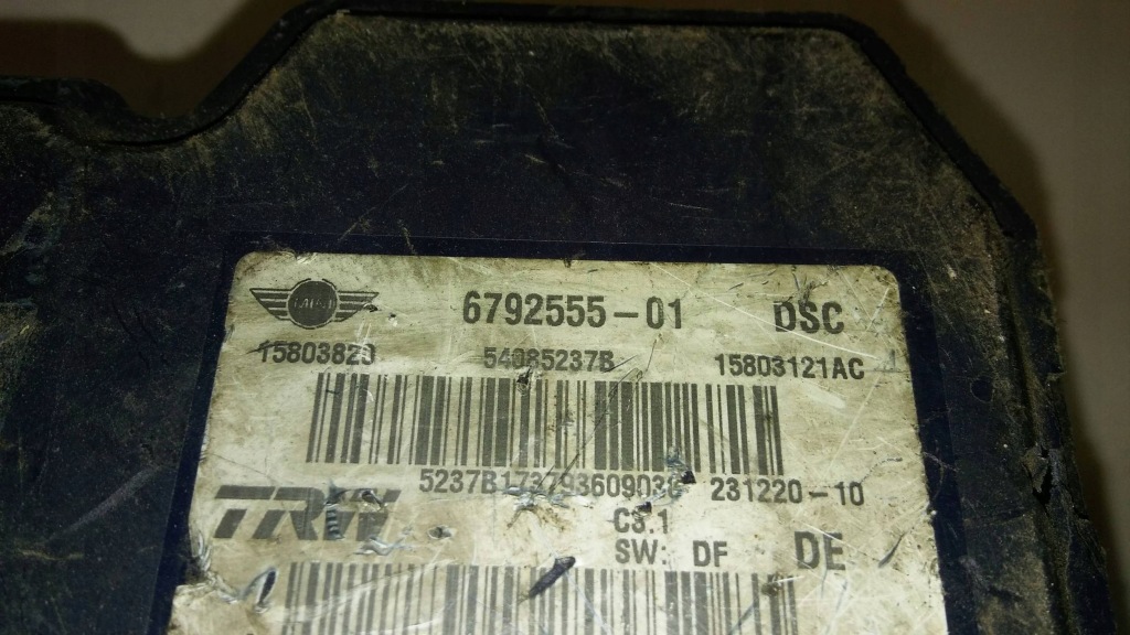 Блок керування насоса abs mini cooper r55 r56 r57 6792555 01 Доставка