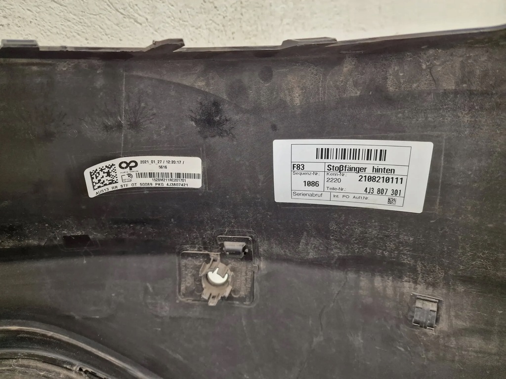 фото №12, Audi e-tron 4j3 gt rs карбон задний бампер