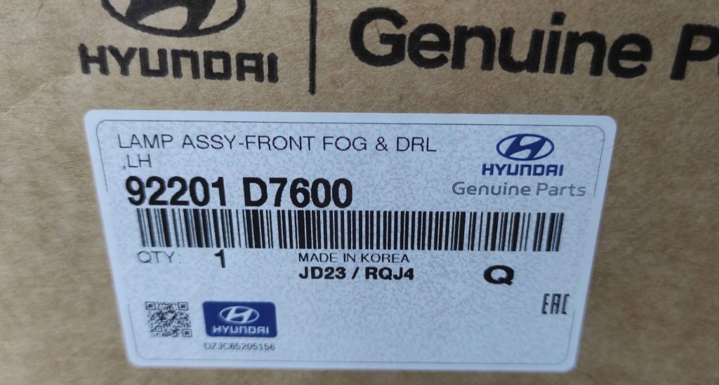 фото №10, Hyundai tucson iii lift лампа противотуманная противотуманная фара led левый 92201d7600