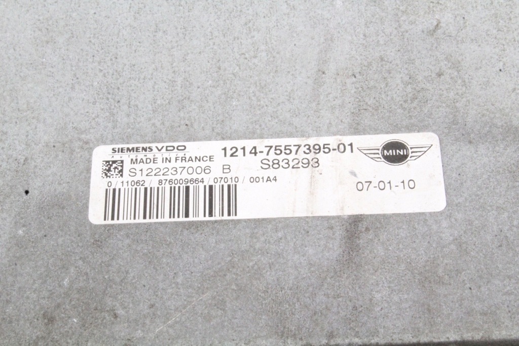 фото №4, Бортовой компьютер двигателя mini cooper r50, r53 7557395 1.4l бензиновый 55kw 2006
