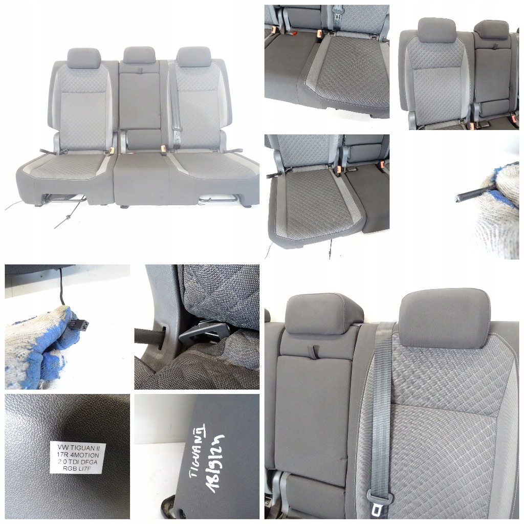 фото №12, Сиденье перед передние задняя заднее сиденье комплект vw tiguan ii