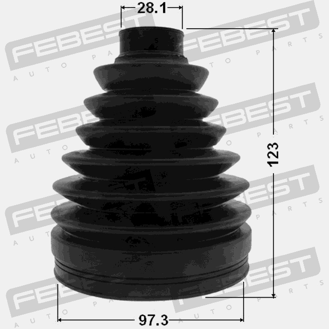 фото №14, 0217p-j32 febest защита шарнир гомокинетический наружный nissan teana rus