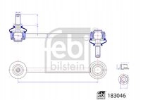 Купить Febi соединитель стабилизатора. peugeot