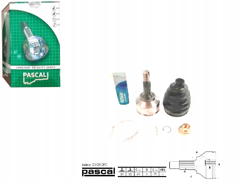 фото №1, Шарнир приводной наружный citroen c2 c3 i c3 ii