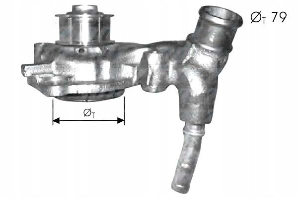 фото №2, Dolz f166 насос wody, охлаждение двигателя