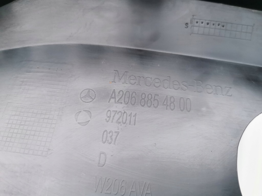 фото №12, Mercedes c klasa w206 a206 диффузор бампера задняя заднего a2068854800