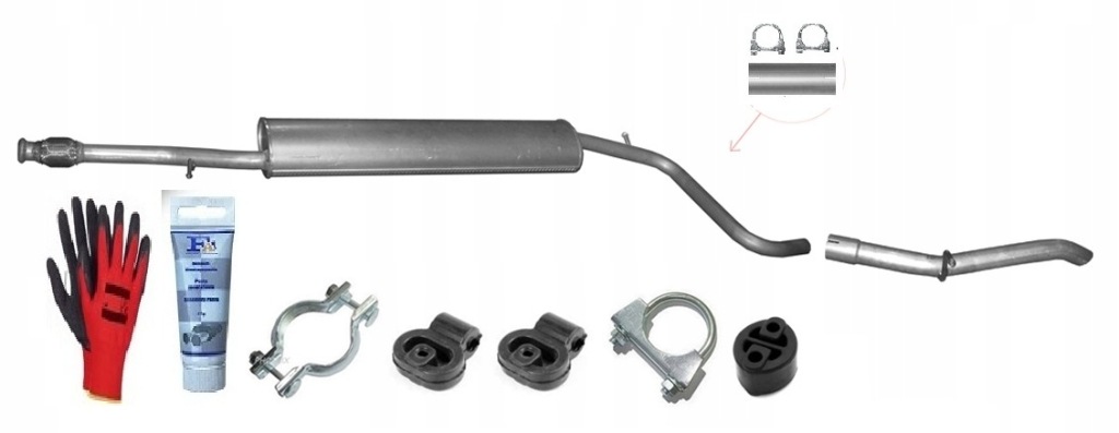 Купить Citroen nemo 1.4i 54kw od 2008r. гаситель средний труба+ gratisy