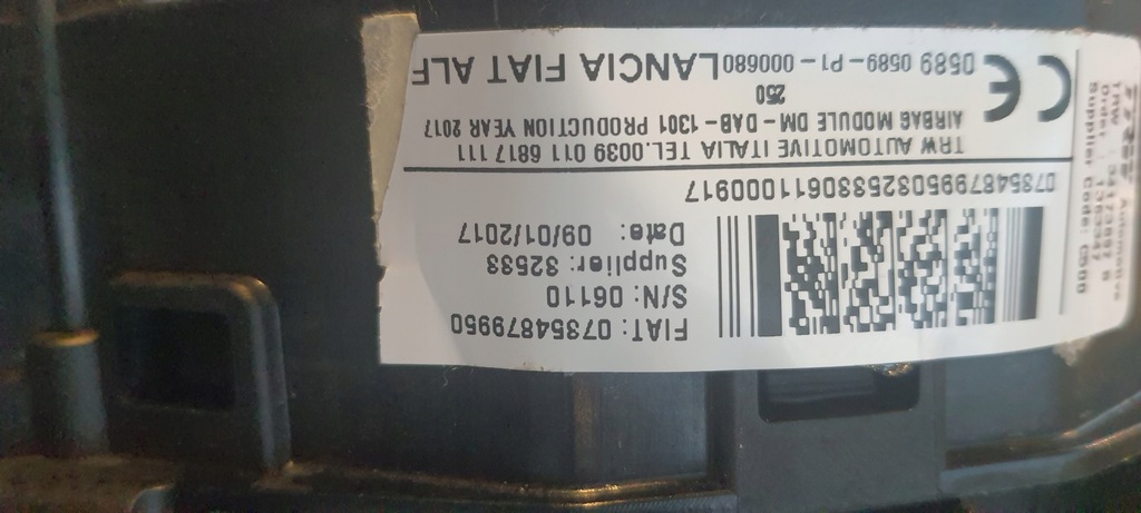 фото №10, Подушка безопасности подушка водителя fiat ducatoiii