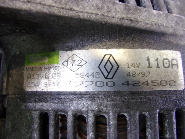 фото №5, Renault laguna генератор 7700424582 ---