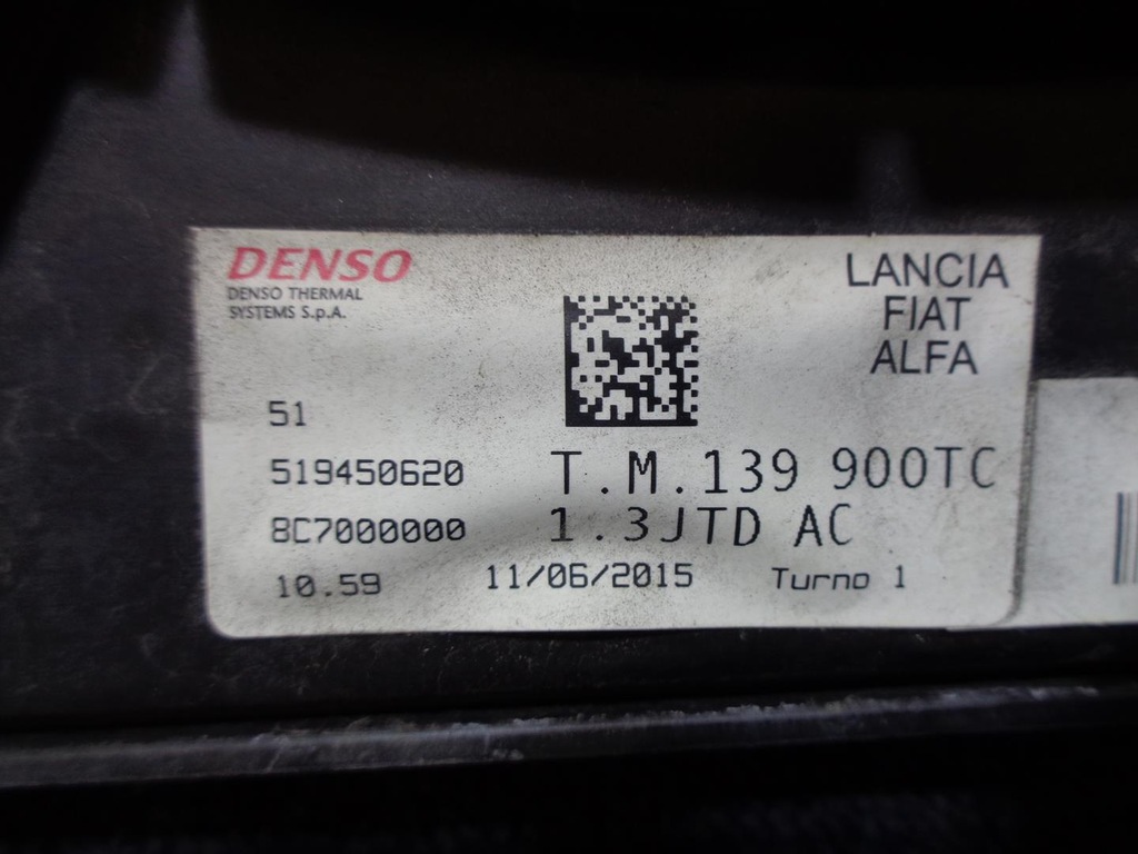 фото №8, Вентилятор радиатора 519450620 fiat panda 3 iii 0.9 t-air 2012- кондиционер