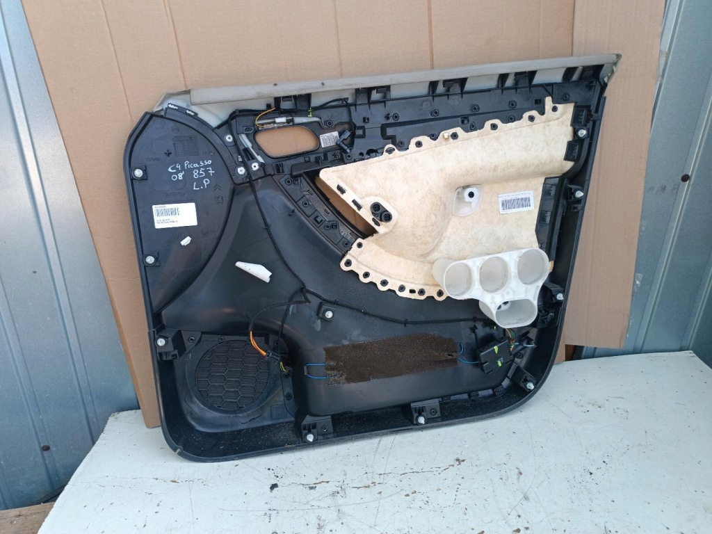 фото №5, Обшивка обивка дверь левый перед citroen c4 picasso i 96833590zw