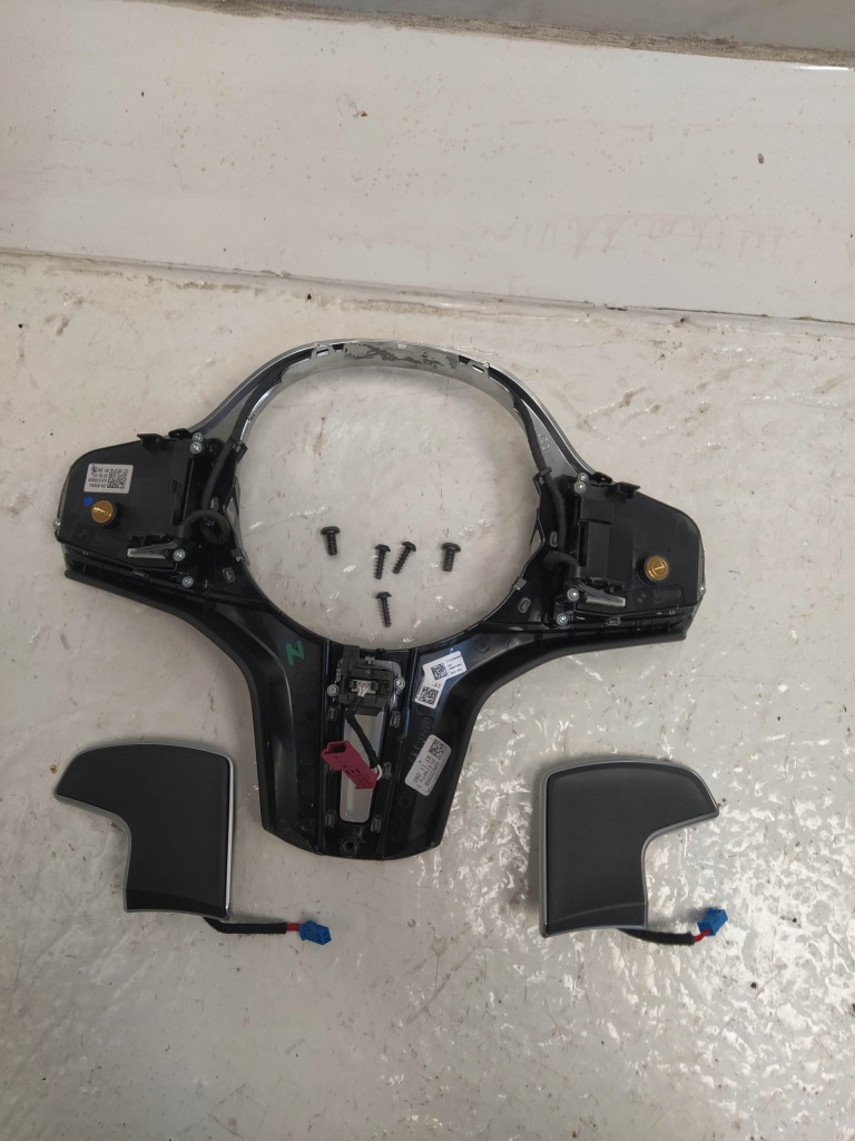 фото №8, Bmw g30 g32 g05 m-pakiet корпус панель руля лепестки переключения подогрев